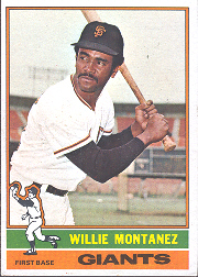 1976 Topps Baseball Cards      181     Willie Montanez